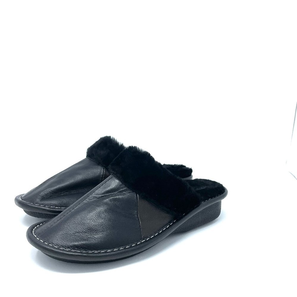 COPY - Women's Genuine Leather Sheep Fur Slip On Clogs